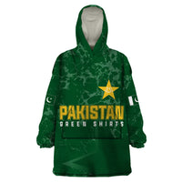 Personalised Pakistan Women Cricket Wearable Blanket Hoodie Marble Patterns - Wonder Print Shop