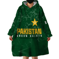 Personalised Pakistan Women Cricket Wearable Blanket Hoodie Marble Patterns - Wonder Print Shop