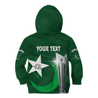 Personalised Pakistan Women Cricket Kid Hoodie World Cup T20 Eagle Symbol - Wonder Print Shop