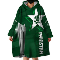 Personalised Pakistan Women Cricket Wearable Blanket Hoodie World Cup T20 Eagle Symbol - Wonder Print Shop