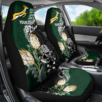 Custom South Africa Mix New Zealand Rugby 2023 Car Seat Cover World Cup Greatest Rivalry LT7 - Wonder Print Shop