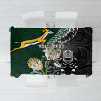 Custom South Africa Mix New Zealand Rugby 2023 Tablecloth World Cup Greatest Rivalry - Wonder Print Shop