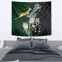 Custom South Africa Mix New Zealand Rugby 2023 Tapestry World Cup Greatest Rivalry - Wonder Print Shop
