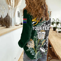 Custom South Africa Mix New Zealand Rugby 2023 Women Casual Shirt World Cup Greatest Rivalry - Wonder Print Shop
