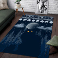 Yule Cat Christmas Area Rug Jolakotturinn Snowy Night LT7 - Wonder Print Shop