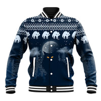 Yule Cat Christmas Baseball Jacket Jolakotturinn Snowy Night LT7 - Wonder Print Shop