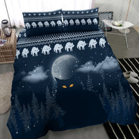 Yule Cat Christmas Bedding Set Jolakotturinn Snowy Night LT7 - Wonder Print Shop