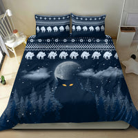 Yule Cat Christmas Bedding Set Jolakotturinn Snowy Night LT7 - Wonder Print Shop