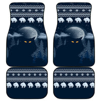 Yule Cat Christmas Car Mats Jolakotturinn Snowy Night LT7 - Wonder Print Shop