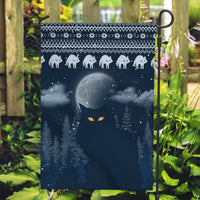 Yule Cat Christmas Garden Flag Jolakotturinn Snowy Night - Wonder Print Shop