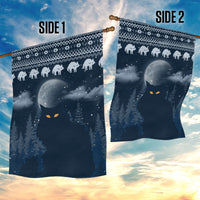 Yule Cat Christmas Garden Flag Jolakotturinn Snowy Night - Wonder Print Shop