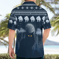Yule Cat Christmas Hawaiian Shirt Jolakotturinn Snowy Night - Wonder Print Shop