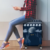 Yule Cat Christmas Luggage Cover Jolakotturinn Snowy Night - Wonder Print Shop