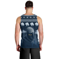 Yule Cat Christmas Men Tank Top Jolakotturinn Snowy Night - Wonder Print Shop