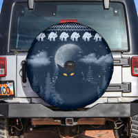 Yule Cat Christmas Spare Tire Cover Jolakotturinn Snowy Night - Wonder Print Shop