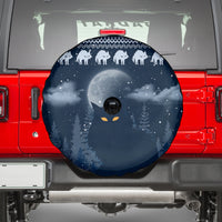 Yule Cat Christmas Spare Tire Cover Jolakotturinn Snowy Night - Wonder Print Shop