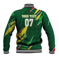 Custom Senegal Football Baseball Jacket Nations Cup 2024 Tranga Lions LT7 - Wonder Print Shop