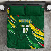 Custom Senegal Football Bedding Set Nations Cup 2024 Tranga Lions LT7 - Wonder Print Shop