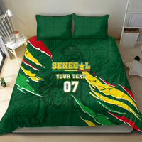 Custom Senegal Football Bedding Set Nations Cup 2024 Tranga Lions LT7 - Wonder Print Shop