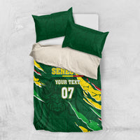 Custom Senegal Football Bedding Set Nations Cup 2024 Tranga Lions LT7 - Wonder Print Shop