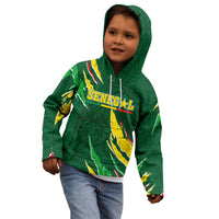 Custom Senegal Football Kid Hoodie Nations Cup 2024 Tranga Lions - Wonder Print Shop