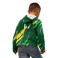 Custom Senegal Football Kid Hoodie Nations Cup 2024 Tranga Lions - Wonder Print Shop