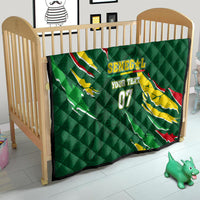 Custom Senegal Football Quilt Nations Cup 2024 Tranga Lions - Wonder Print Shop