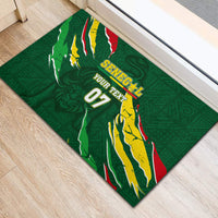 Custom Senegal Football Rubber Doormat Nations Cup 2024 Tranga Lions - Wonder Print Shop