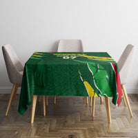 Custom Senegal Football Tablecloth Nations Cup 2024 Tranga Lions - Wonder Print Shop