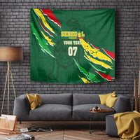 Custom Senegal Football Tapestry Nations Cup 2024 Tranga Lions - Wonder Print Shop