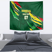 Custom Senegal Football Tapestry Nations Cup 2024 Tranga Lions - Wonder Print Shop