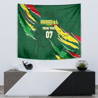 Custom Senegal Football Tapestry Nations Cup 2024 Tranga Lions - Wonder Print Shop