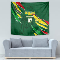 Custom Senegal Football Tapestry Nations Cup 2024 Tranga Lions - Wonder Print Shop