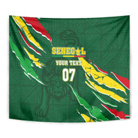 Custom Senegal Football Tapestry Nations Cup 2024 Tranga Lions - Wonder Print Shop