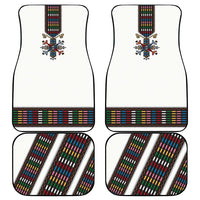Habesha Kemis Inspired Tilet Pattern Car Mats White