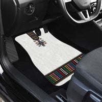 Habesha Kemis Inspired Tilet Pattern Car Mats White