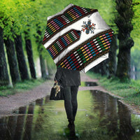 Habesha Kemis Inspired Tilet Pattern Umbrella White