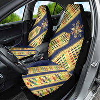 Habesha Kemis Inspired Tilet Pattern Car Seat Cover Royal Blue - Gold