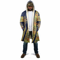Habesha Kemis Inspired Tilet Pattern Cloak Royal Blue - Gold