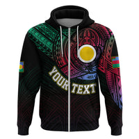Custom Vanuatu Hoodie Turtle Chest Tattoo Flag Color - Shefa - Wonder Print Shop