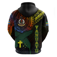 Custom Vanuatu Hoodie Turtle Chest Tattoo Flag Color - Tafea - Wonder Print Shop