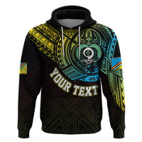 Custom Vanuatu Hoodie Turtle Chest Tattoo Flag Color - Torba - Wonder Print Shop