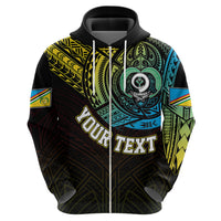 Custom Vanuatu Hoodie Turtle Chest Tattoo Flag Color - Torba - Wonder Print Shop