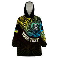Personalised Vanuatu Wearable Blanket Hoodie Turtle Chest Tattoo Flag Color - Torba - Wonder Print Shop