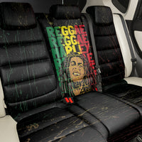 Reggae King Marley Back Car Seat Cover Typeset Grunge Style LT7 - Wonder Print Shop