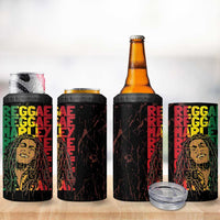 Reggae King Marley 4 in 1 Can Cooler Tumbler Typeset Grunge Style LT7 - Wonder Print Shop