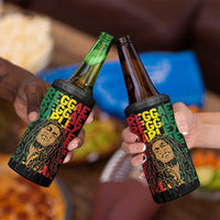 Reggae King Marley 4 in 1 Can Cooler Tumbler Typeset Grunge Style LT7 - Wonder Print Shop