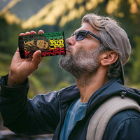 Reggae King Marley 4 in 1 Can Cooler Tumbler Typeset Grunge Style LT7 - Wonder Print Shop