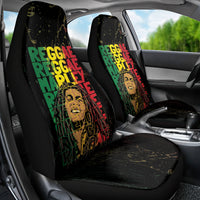 Reggae King Marley Car Seat Cover Typeset Grunge Style LT7 - Wonder Print Shop