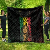 Reggae King Marley Quilt Typeset Grunge Style - Wonder Print Shop